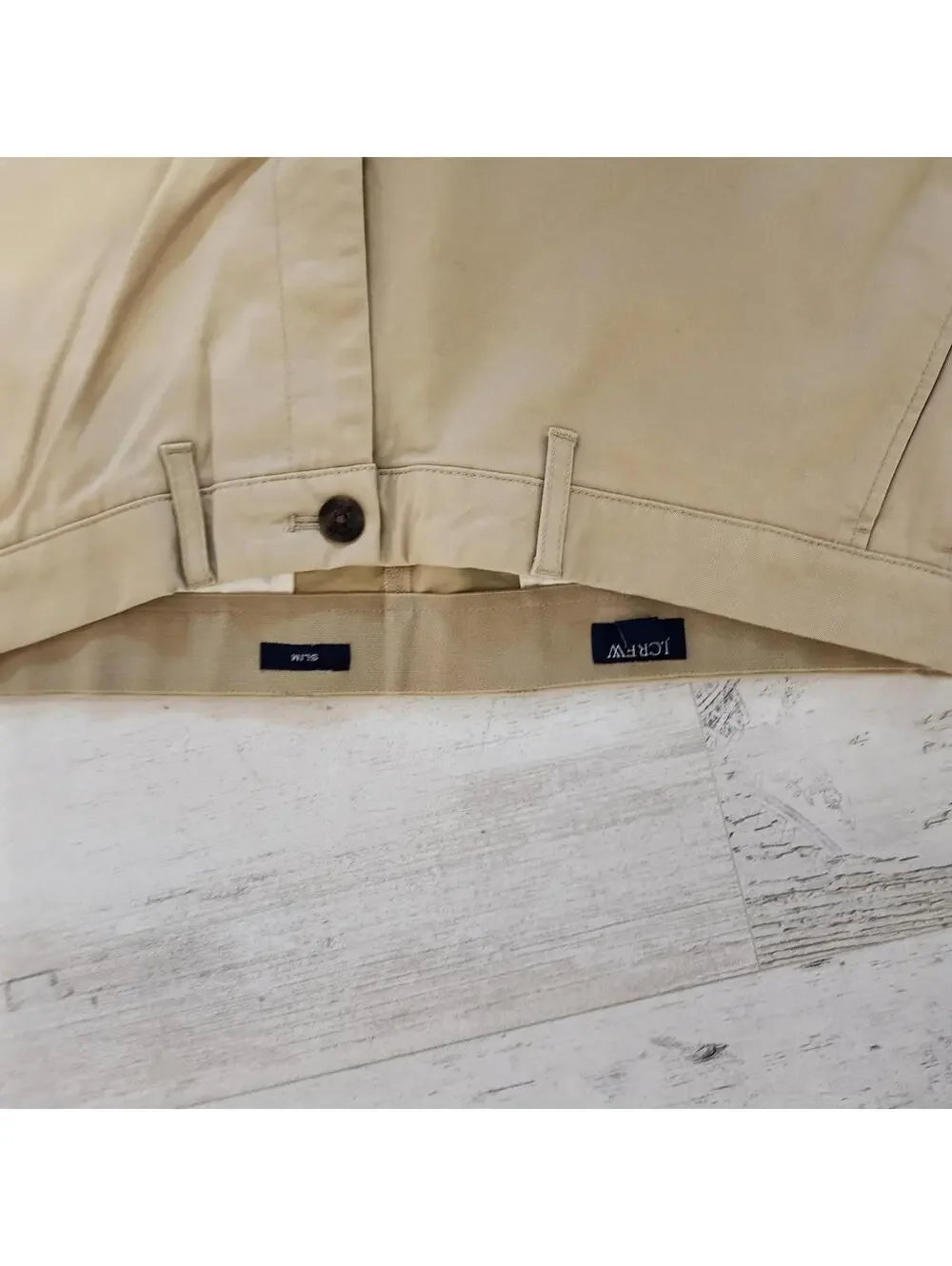 LKNW J Crew tan Khaki slim pants flex 34 32